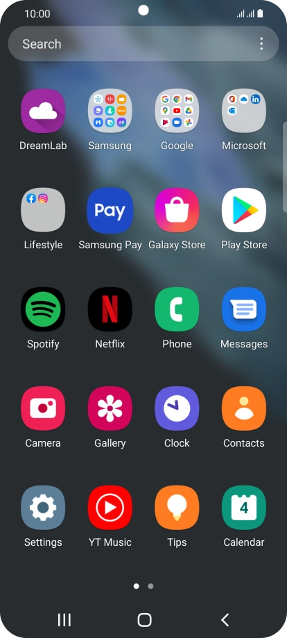 Press Samsung. Press Samsung.