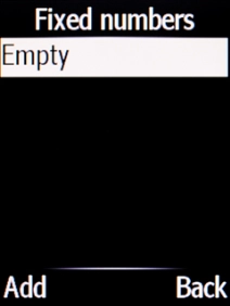 Press the Left selection key.