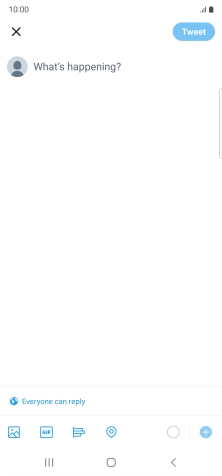 Press the text input field.