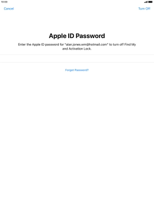 Press Turn Off. Press Turn Off.