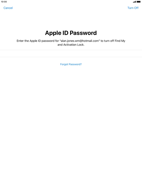 Press Turn Off. Press Turn Off.