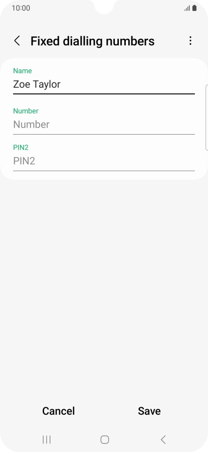 Press Number and key in the required phone number.