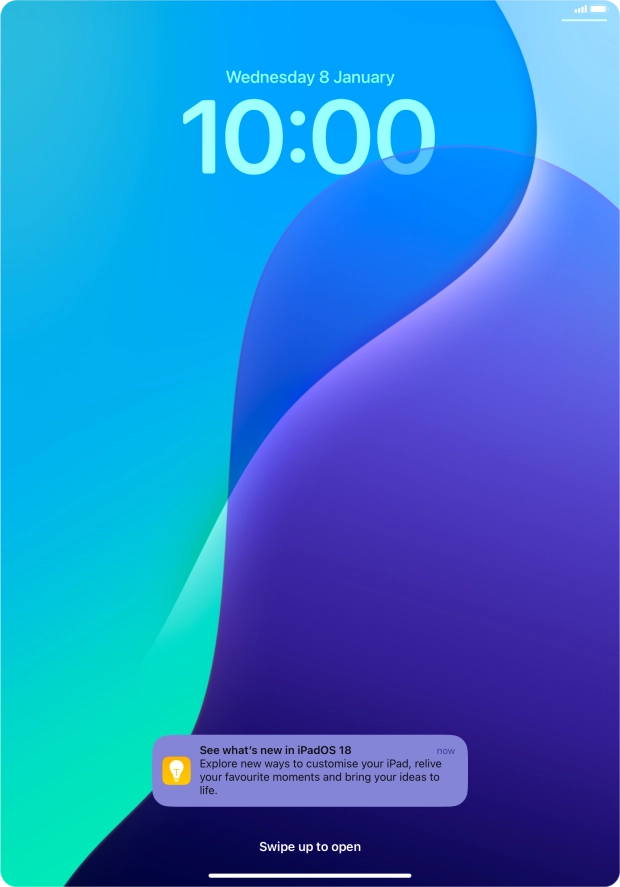 Press the required notification and follow the instructions on the screen to use the selected function.