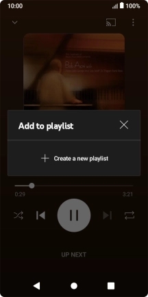 Press Create a new playlist.