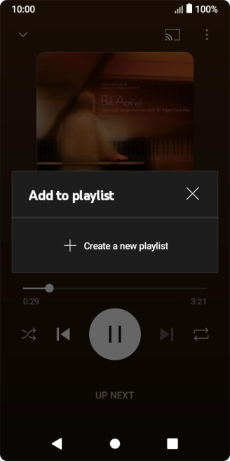 Press Create a new playlist.