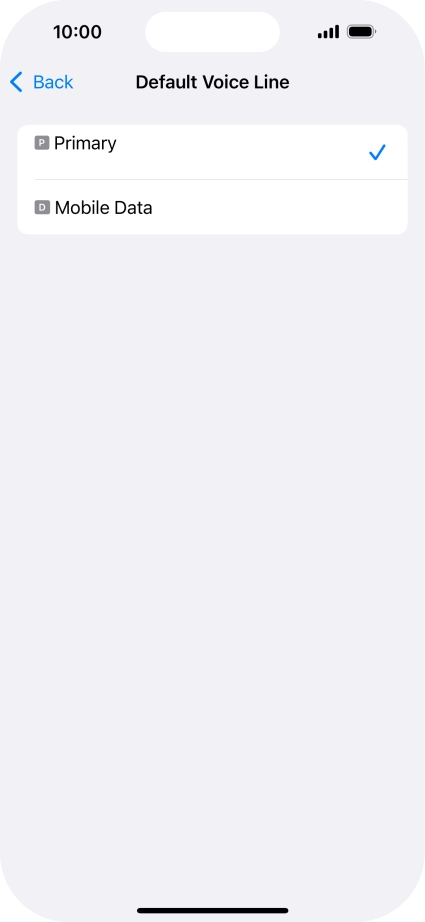 Press the required price plan. Press the required price plan.