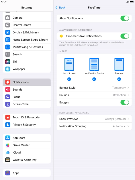 Press the indicator next to Press the indicator next to