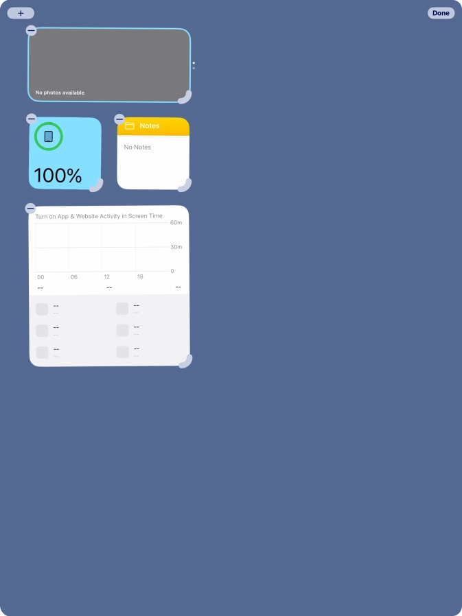 Press the add icon. Press the add icon.