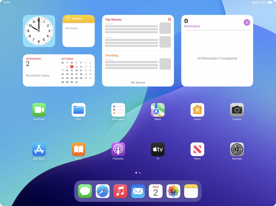 Open the required application. Open the required application.