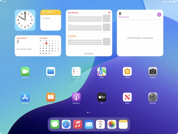 Open the required application. Open the required application.