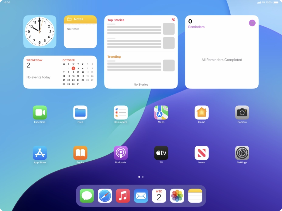 Open the required application. Open the required application.