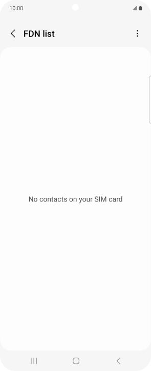 Press the menu icon.