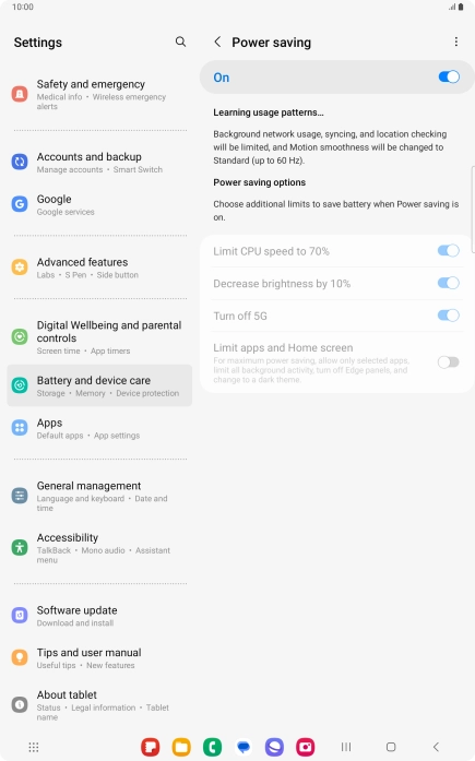 Press the Home key to return to the home screen.