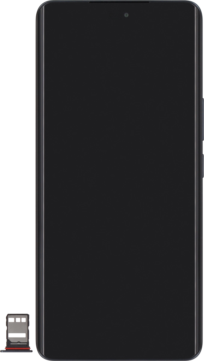 Turn your SIM so the angled corner of the SIM matches the angled corner of the first SIM holder and place your SIM in the SIM holder.