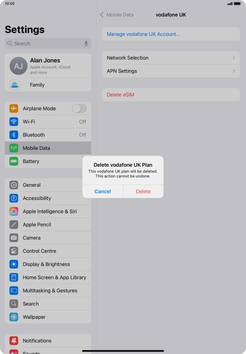Press Delete. Press Delete.