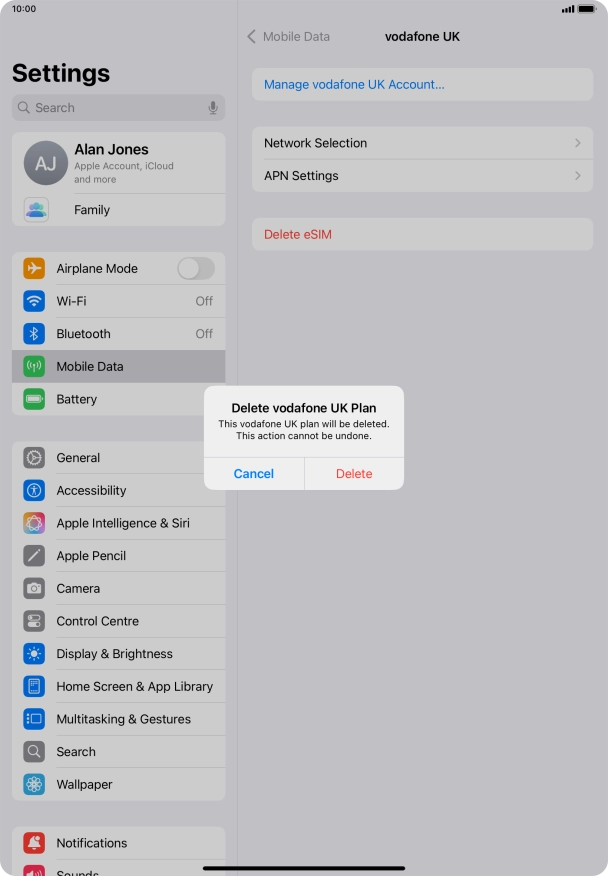 Press Delete. Press Delete.