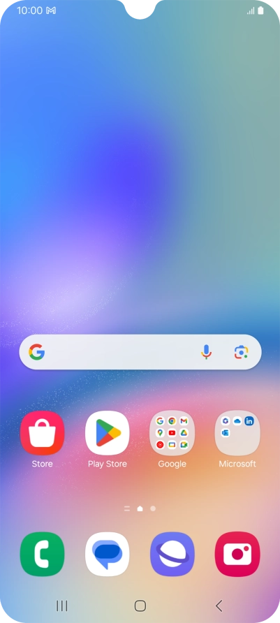 The email message icon shows that you've received a new email message.