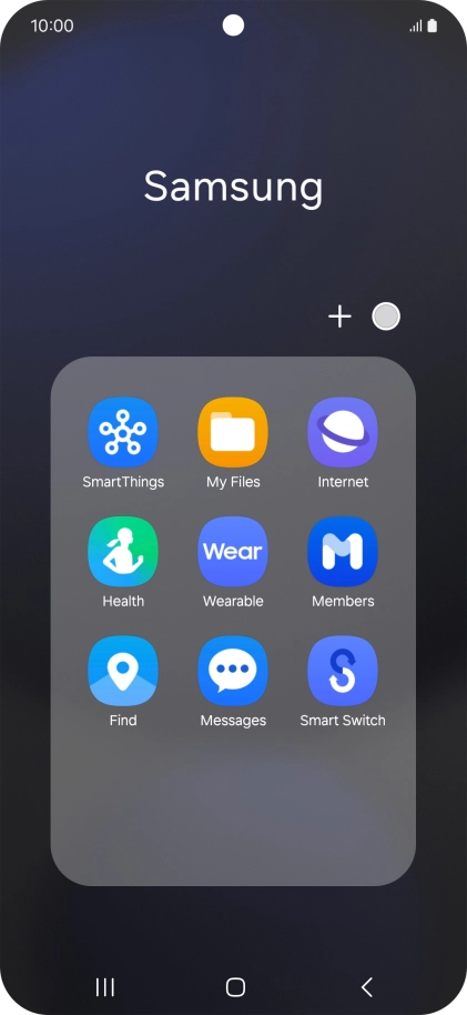 Open a supported app, e.g. Messages.
