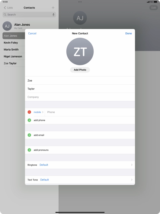 Press Phone and key in the required phone number.