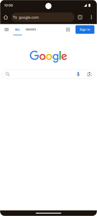Press the menu icon. Press the menu icon.