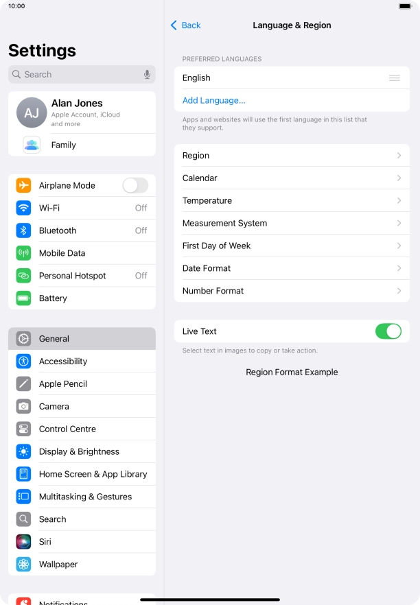 Press Add Language....