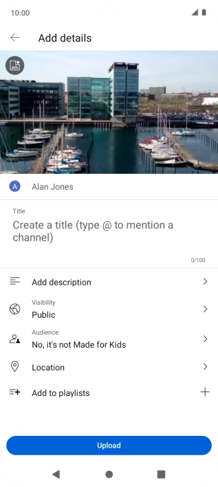 Press the field below 