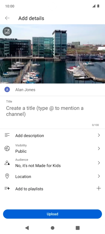 Press the field below 