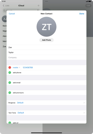Press Done. Press Done.