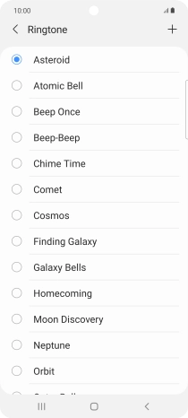 Press the add ring tone icon. Press the add ring tone icon.