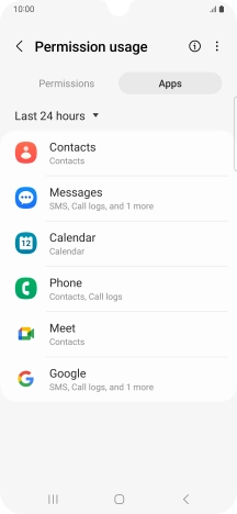 Press the drop down list.