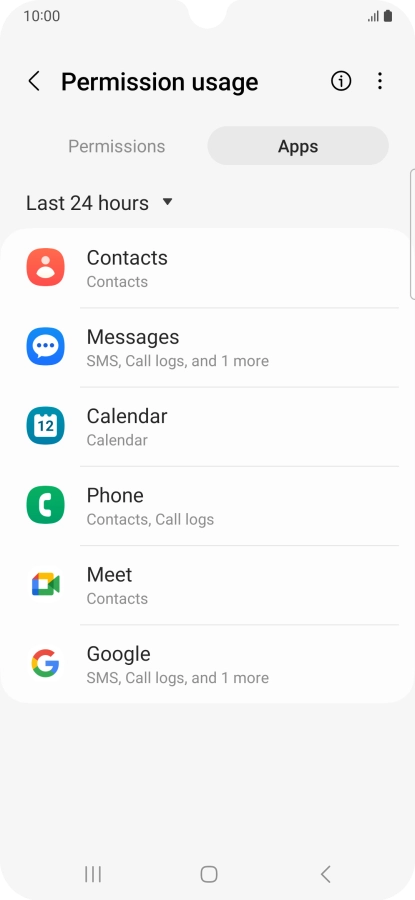 Press the drop down list.