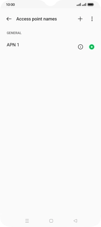 Press the new data connection icon.
