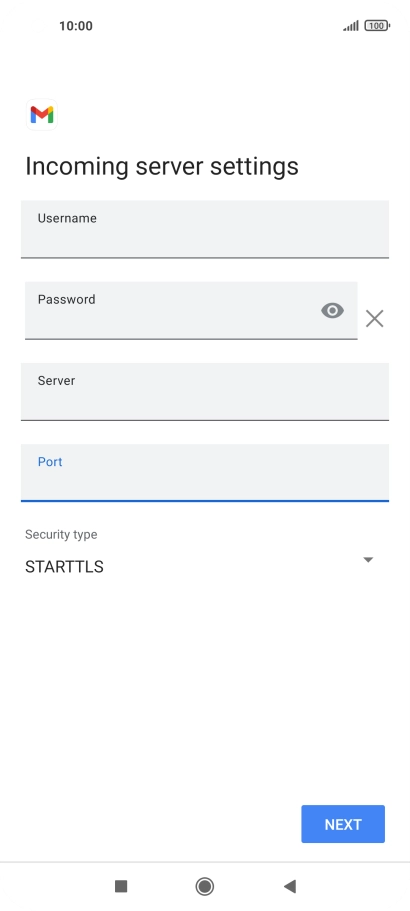 Press the drop down list below 