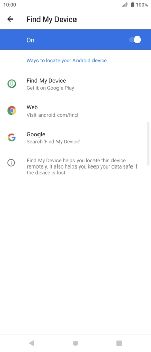 Press the Home key to return to the home screen.