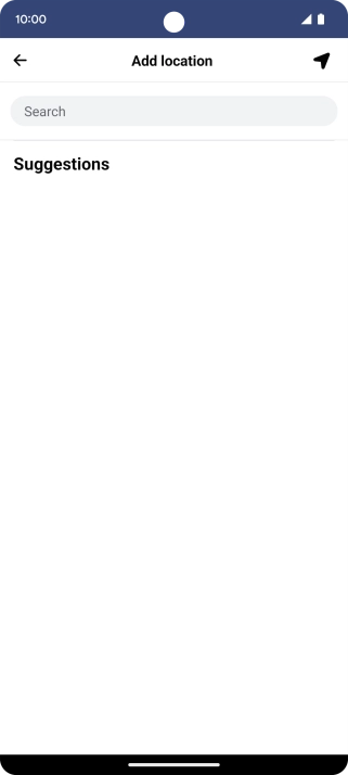 Press the search field and key in the required search word.