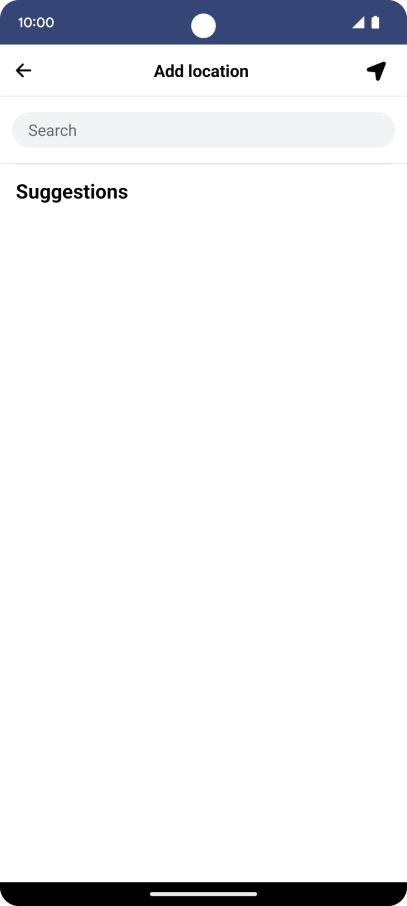 Press the search field and key in the required search word.