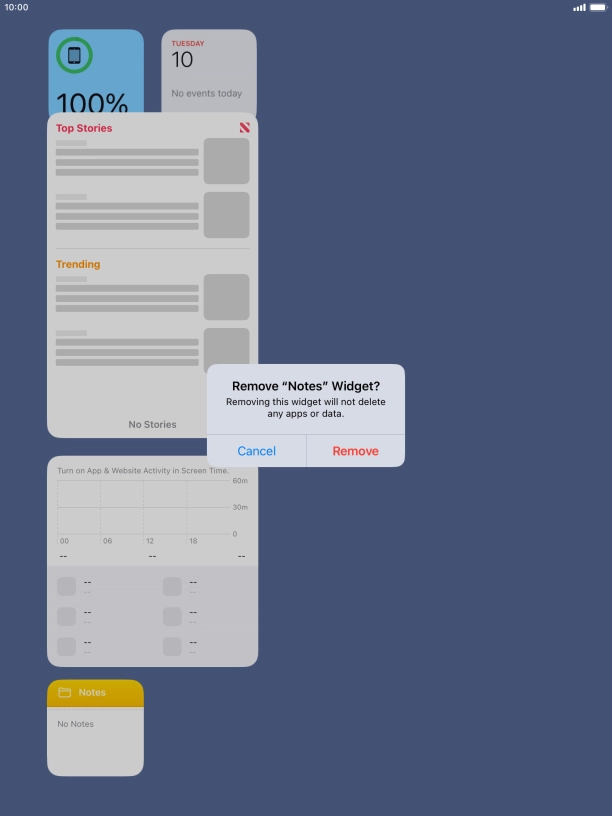 Press Remove. Press Remove.