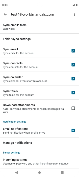 Press the field next to 