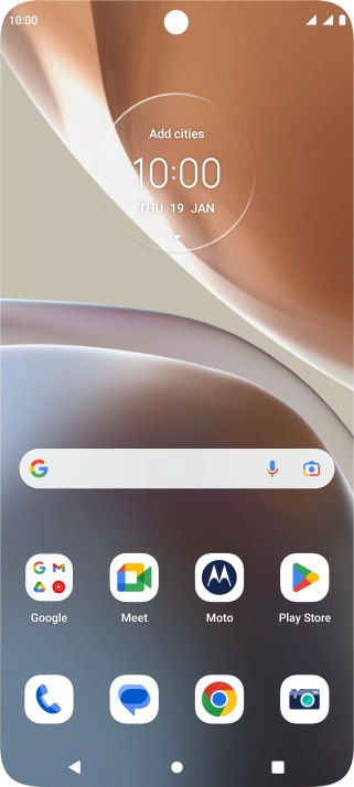 Slide two fingers downwards starting from the top of the screen.