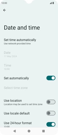 Press the Home key to return to the home screen.