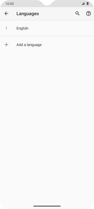 Press Add a language.