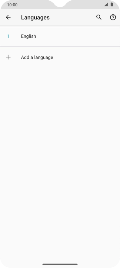 Press Add a language.