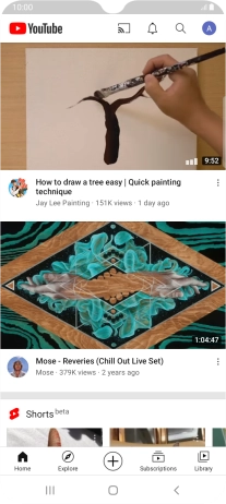 Press the upload icon.