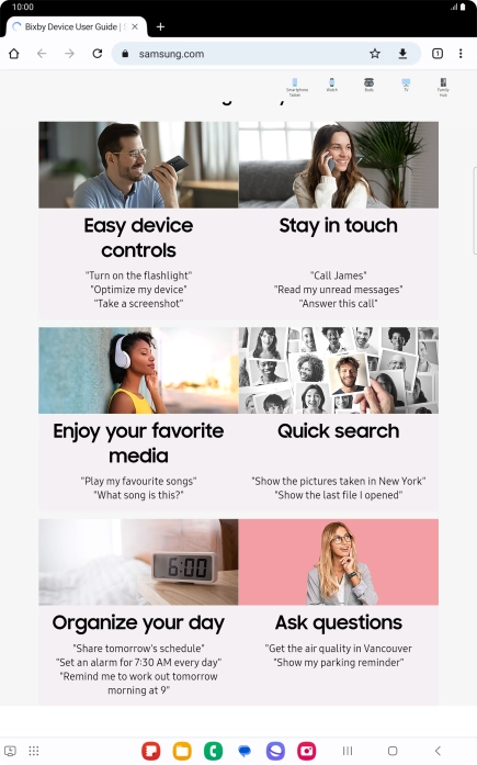 Press the Home key to return to the home screen. Press the Home key to return to the home screen.