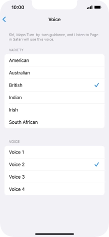 Press the required accent.