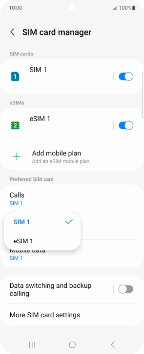 Press the required price plan.