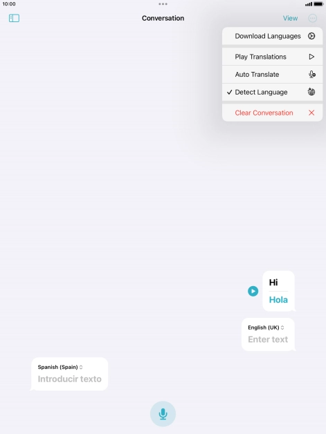 Press Clear Conversation.