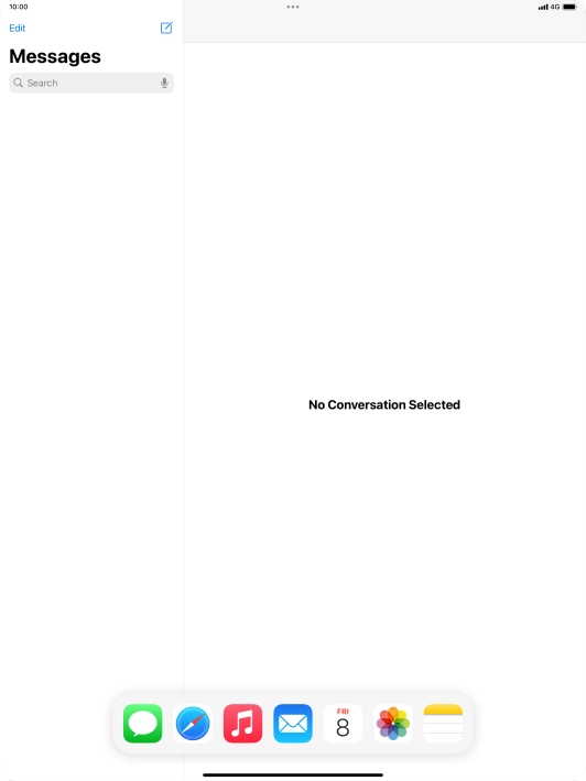 Slide your finger downwards on Dock to minimise it.