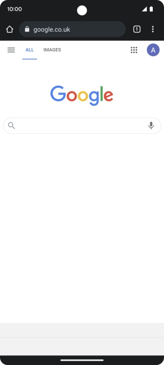 Press the address bar.