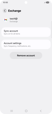 Press Remove account.